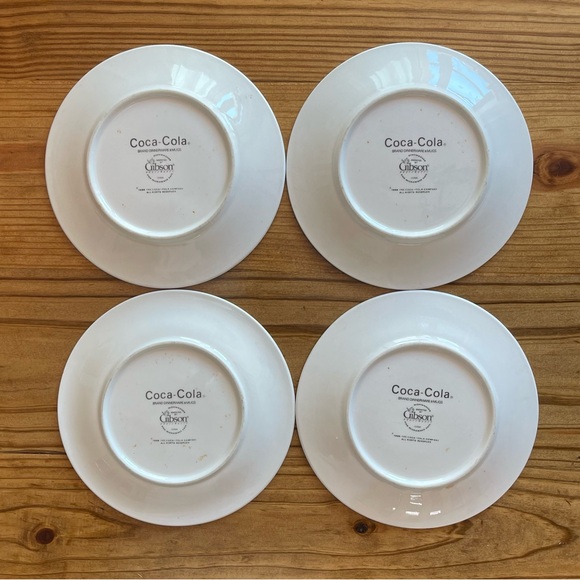 Coca Cola Cafe Dinner Plate, 4 Salad Plates - Picture 6 of 6